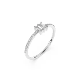 Petite Diamond Baguette Ring