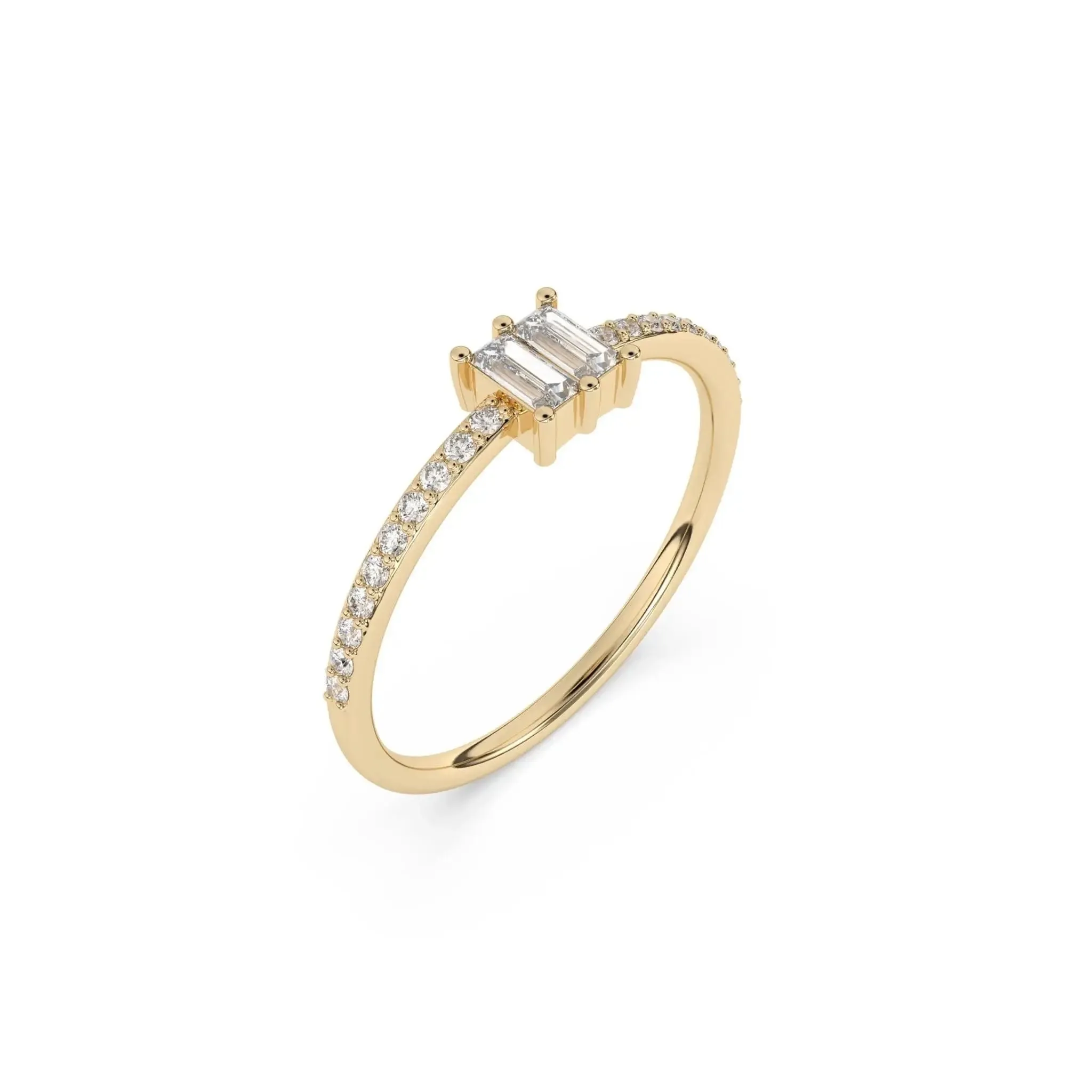 Petite Diamond Baguette Ring