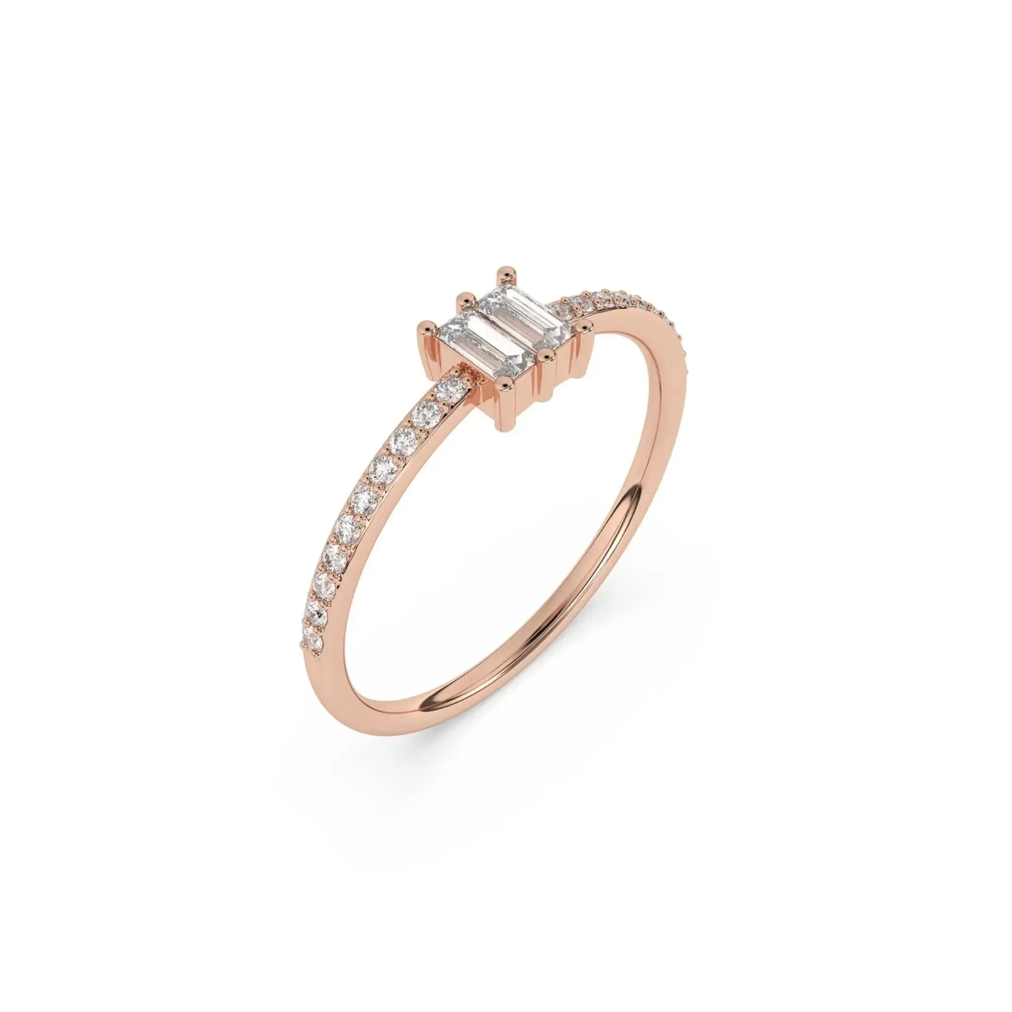 Petite Diamond Baguette Ring