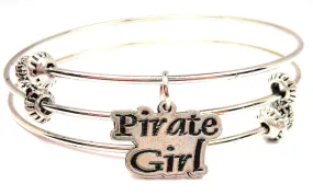 Pirate Girl Triple Style Expandable Bangle Bracelet