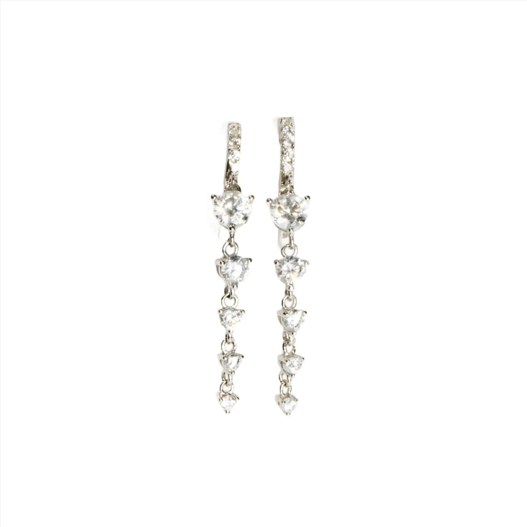 Posh Drop Earrings Sterling Silver