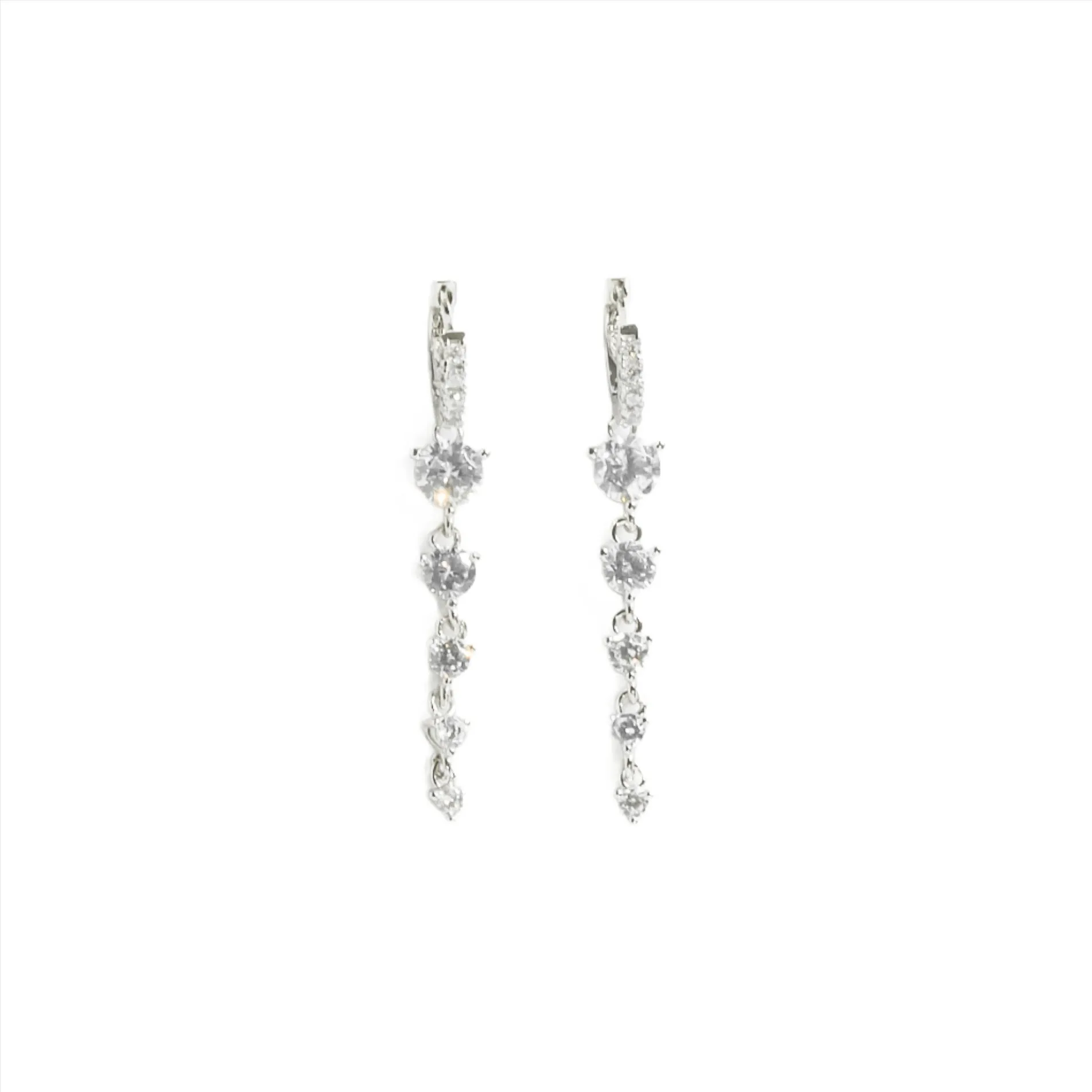 Posh Drop Earrings Sterling Silver