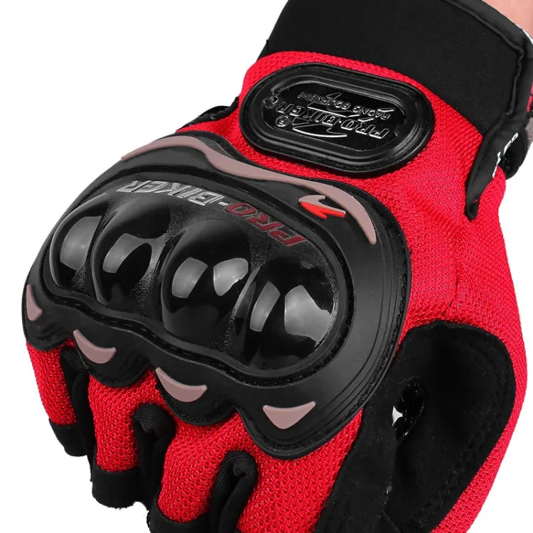 PRO-BIKER PRO01C Outdoor Cycling Glove Motorcycle Anti-Drop Safety Protection Half-Finger Glove, Specification: M(Black)