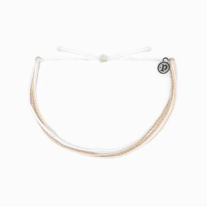 Pura Vida Original Anklet - White Sand