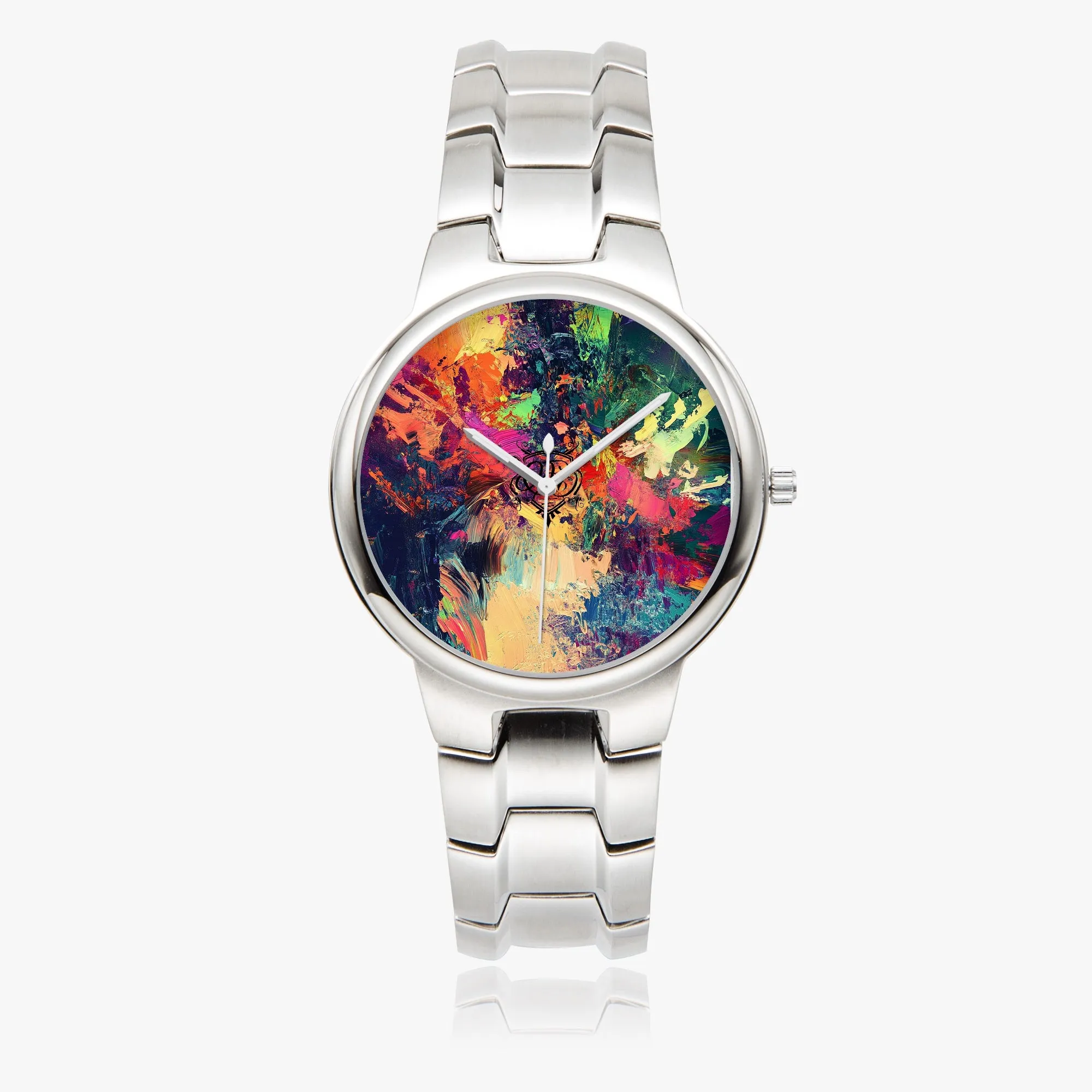 Qreatrz Abstract Exclusive Stainless Steel Quartz Watch