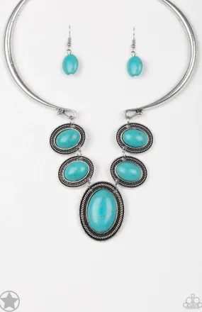 River Ride Blue Necklace - Paparazzi Accessories