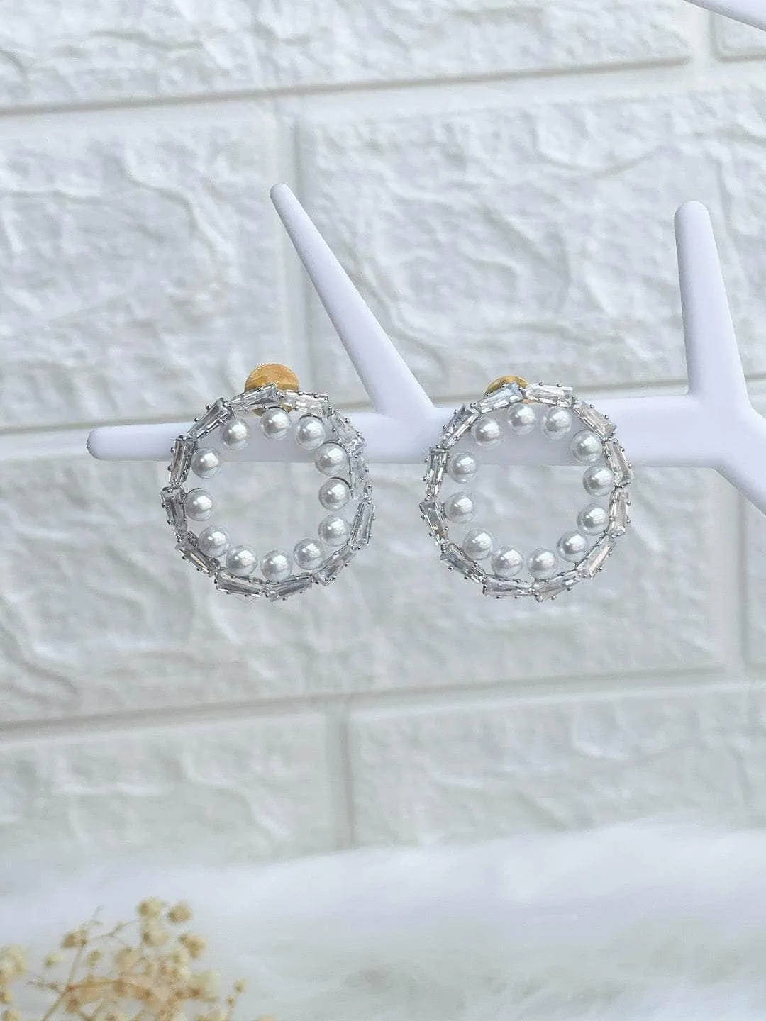 Round Crystal Earrings