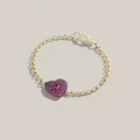 Ruby Chubby Love Bracelet