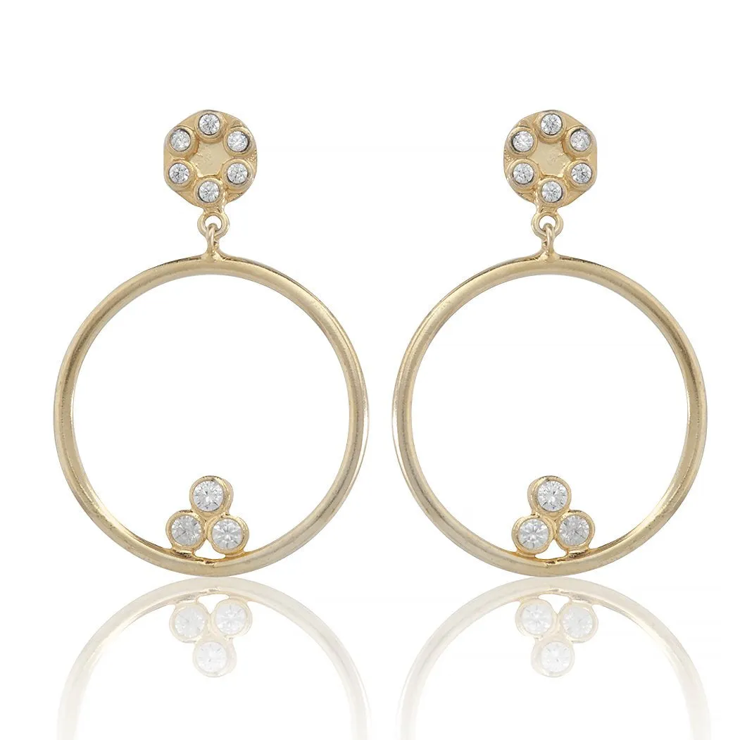 Sarah Stretton Natalia Zircon Earrings