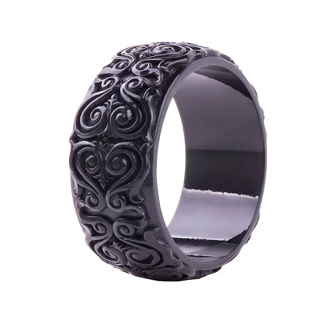 Scroll By- the Scrollwork Carved Acrylic Bangle Bracelet 11 Colors