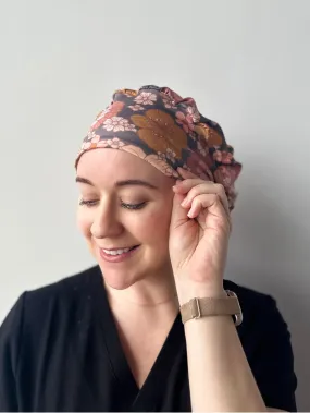 Scrub Hat - Dusk Floral