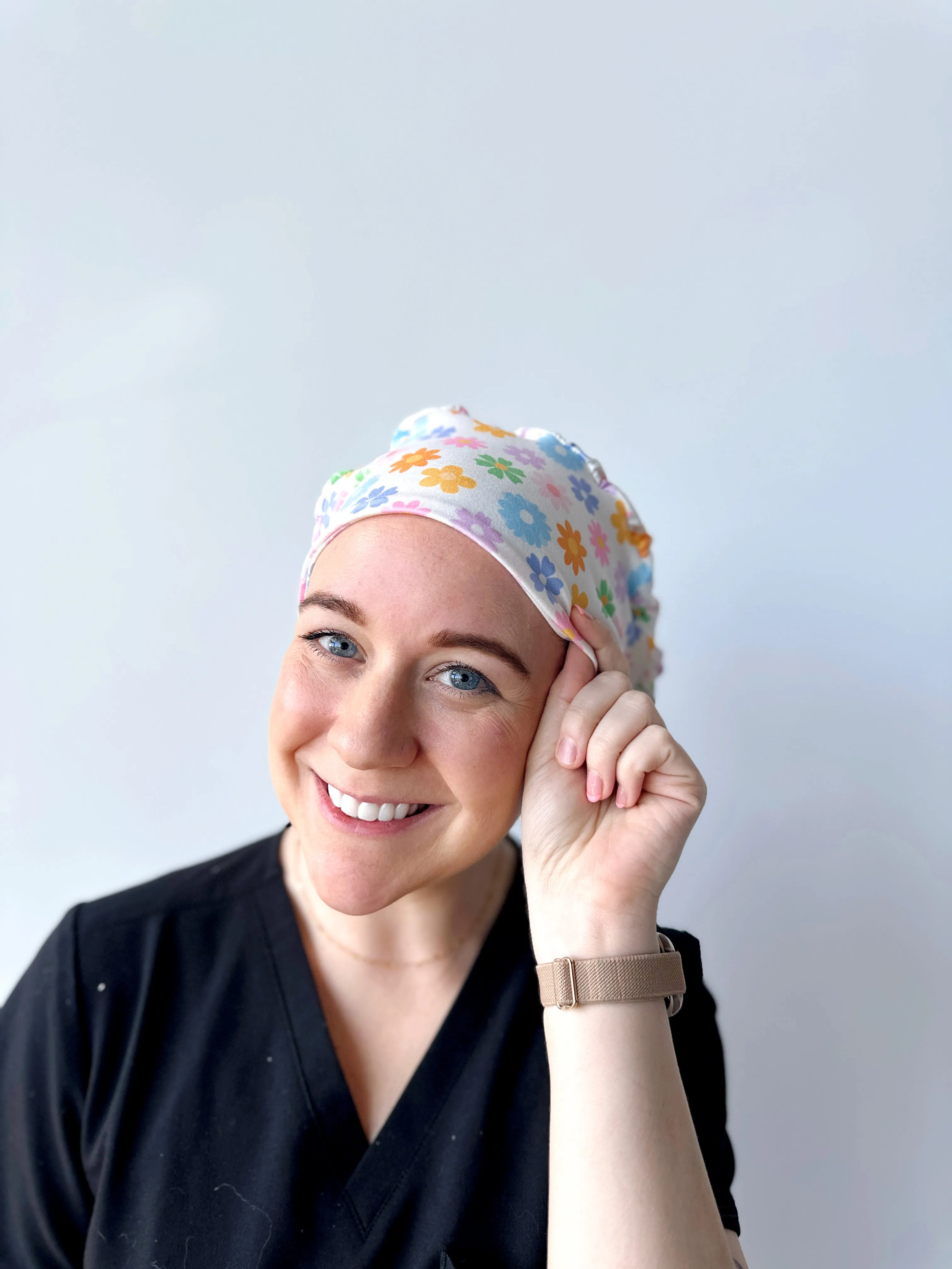 Scrub Hat - Pastel Floral