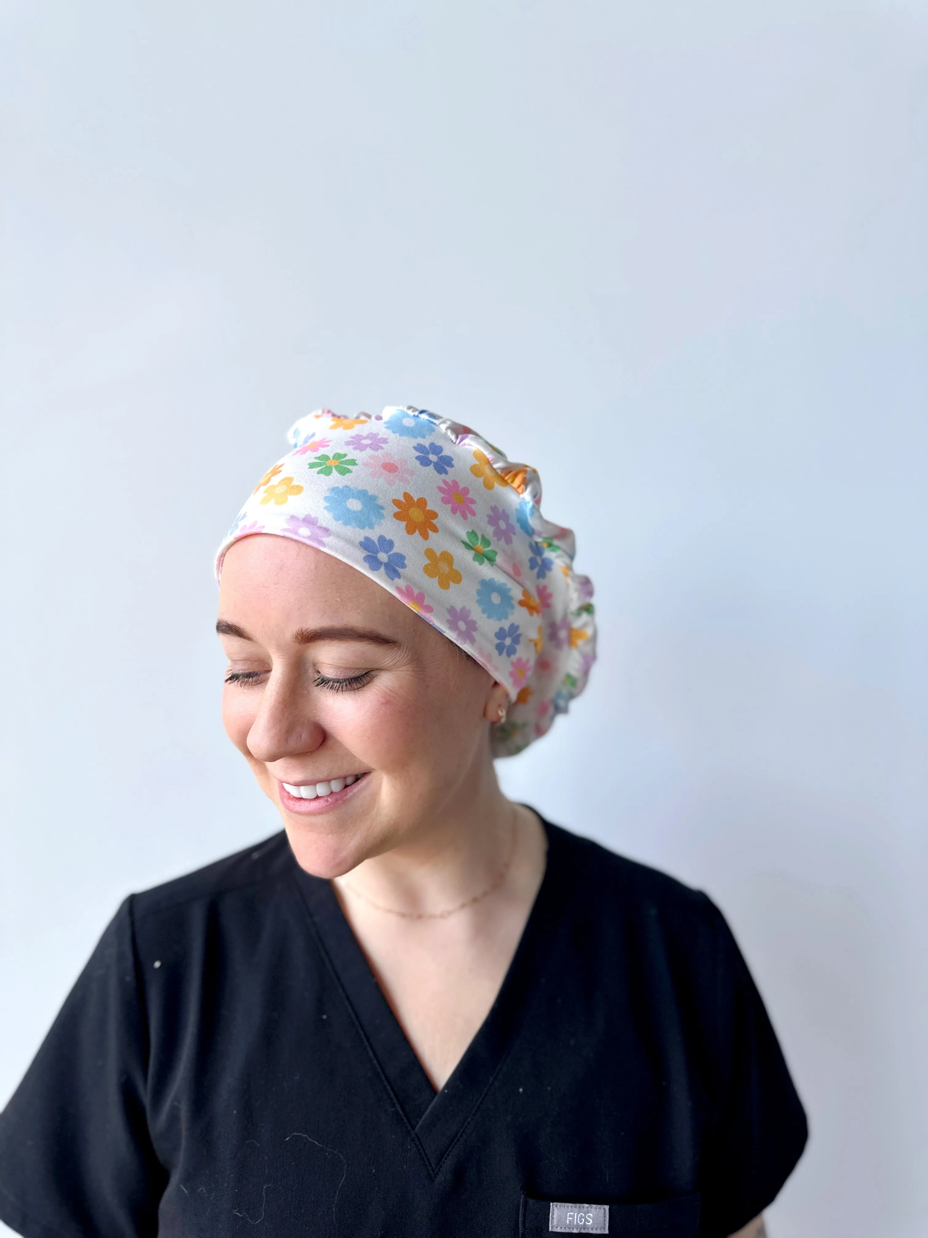 Scrub Hat - Pastel Floral