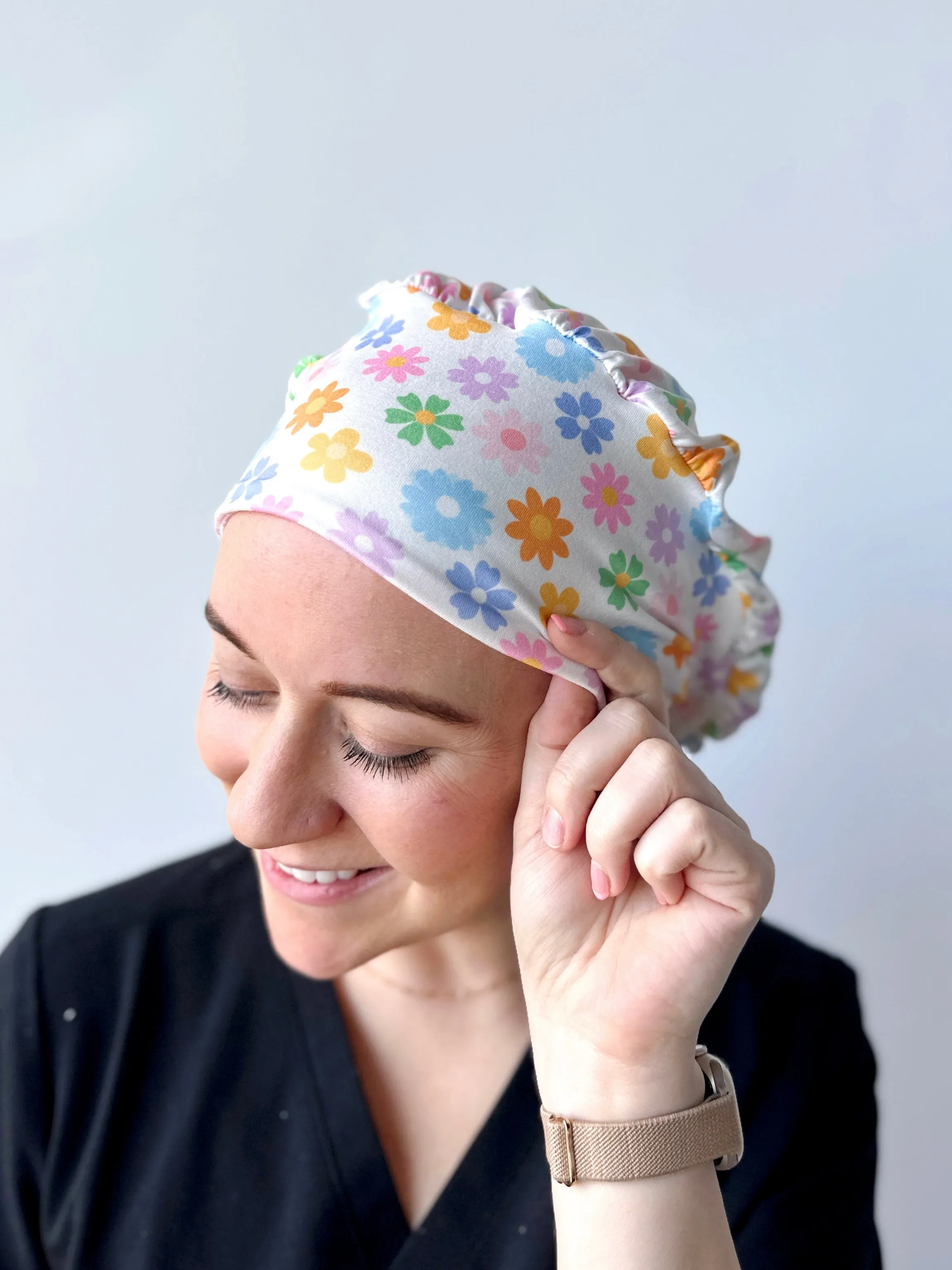 Scrub Hat - Pastel Floral