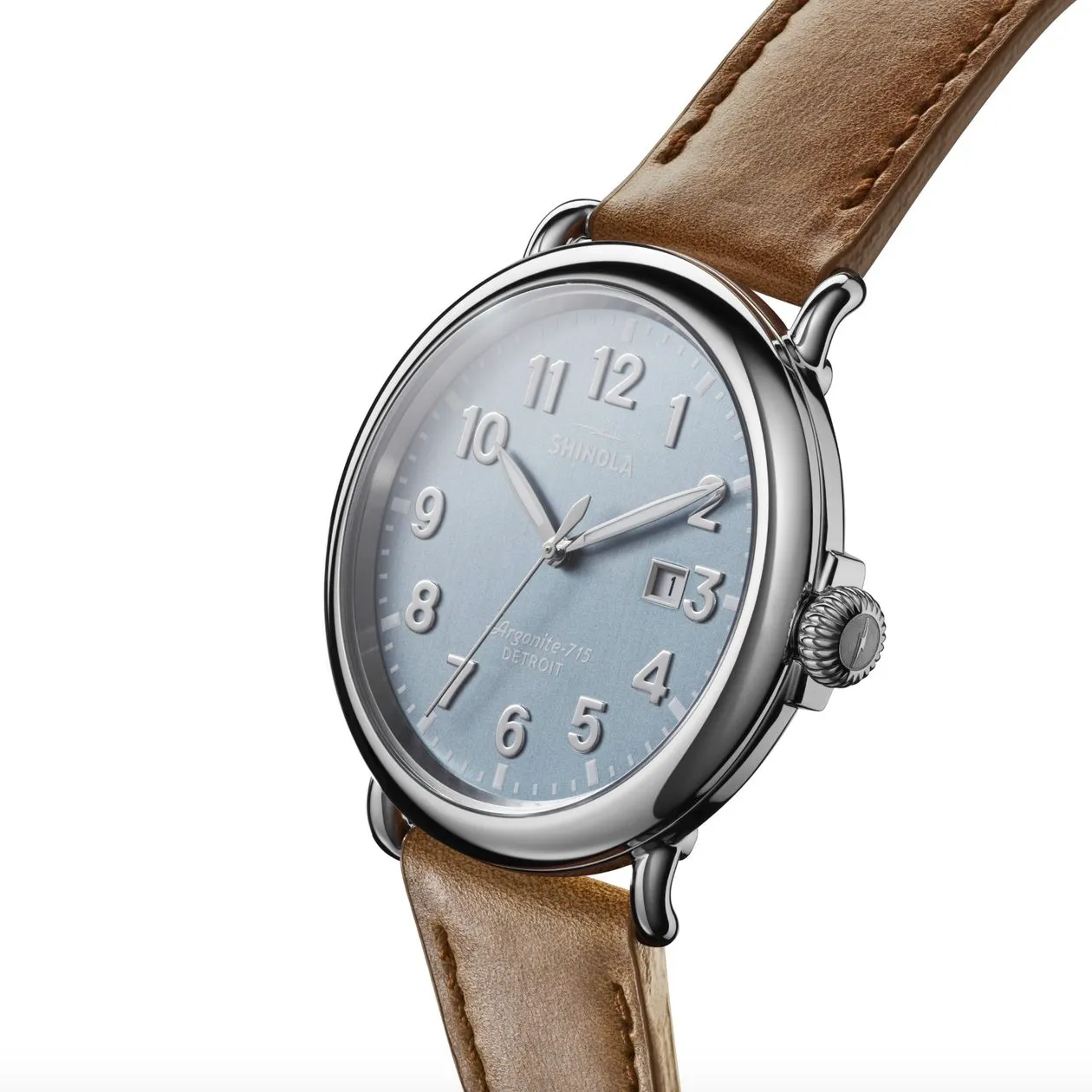 Shinola Runwell 47mm (Stone Blue Dial Largo Strap)