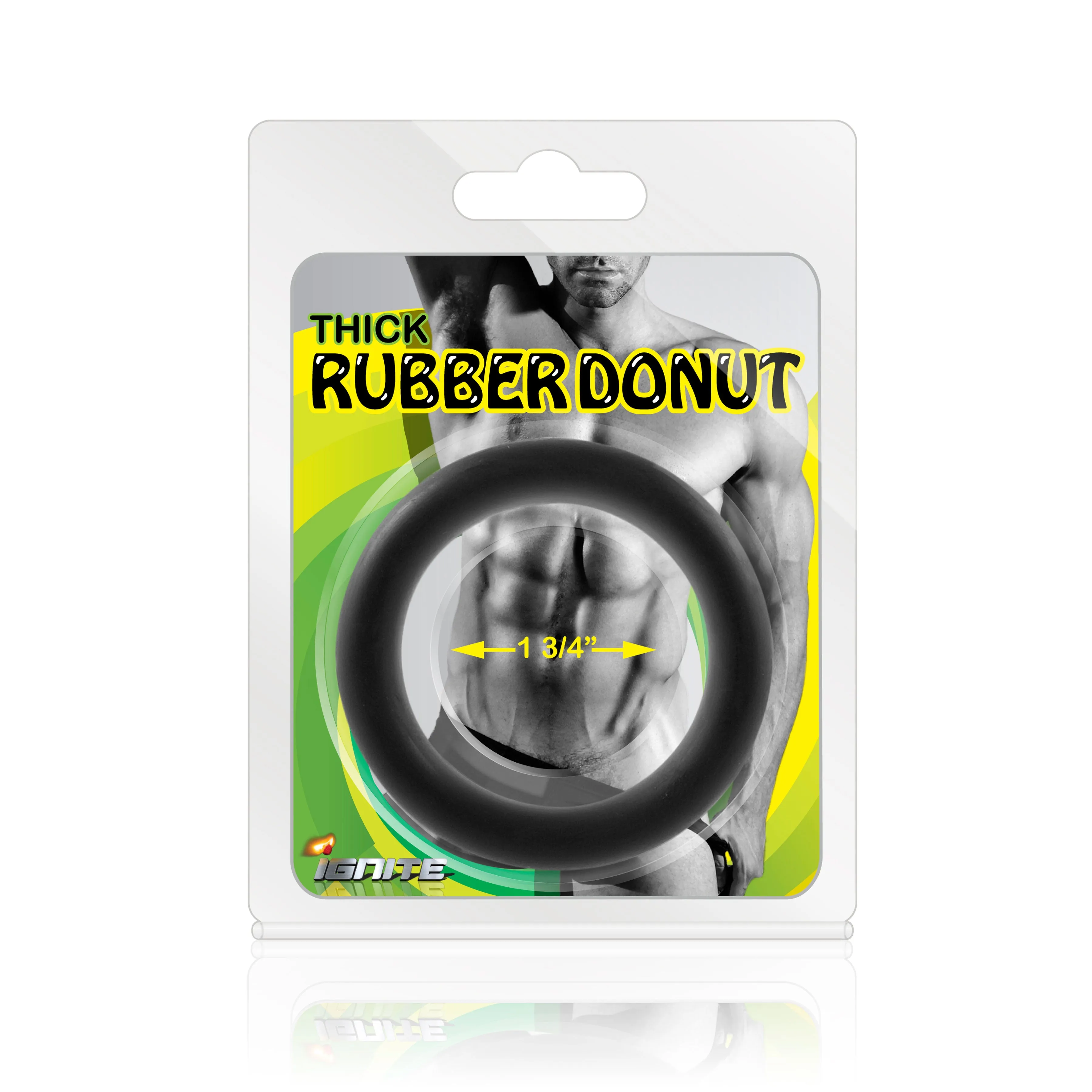 Si-95039 COCK RING - THICK RUBBER DONUT (1.75in/44mm)