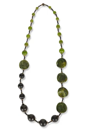 Small to large bead Necklace | EMERALD | 0110ZZ