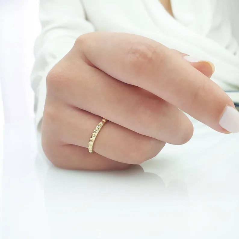 Solid Gold Wedding Band