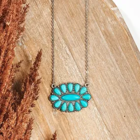 Southern Darling Necklace with Turquoise Cluster