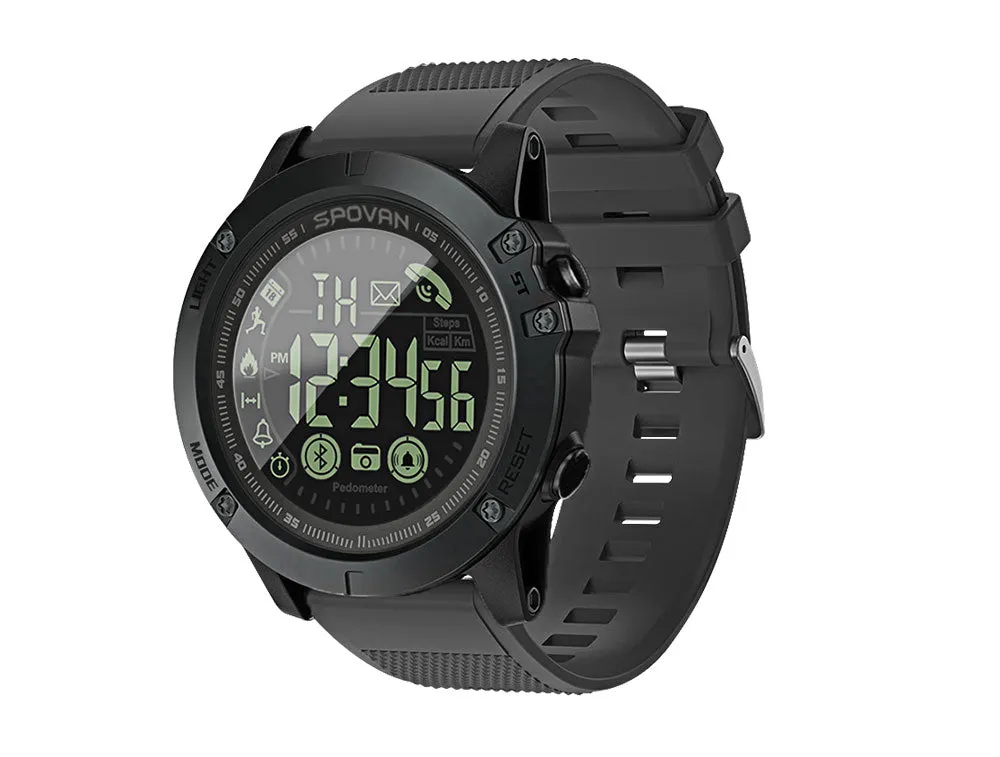 Sport Smart Watch Men Professional 5ATM Waterproof Bluetooth Call Reminder Digital Alarm Clock For iOS Android Phone