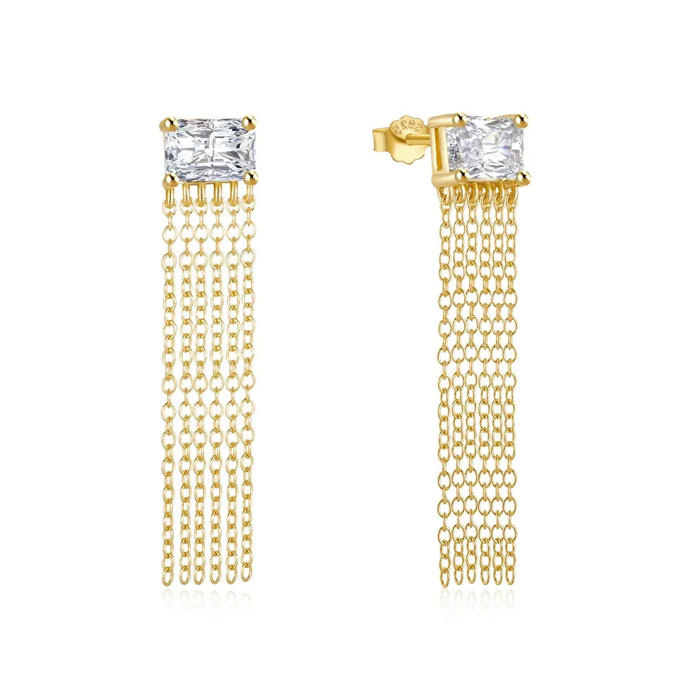 Square Diamond Earrings