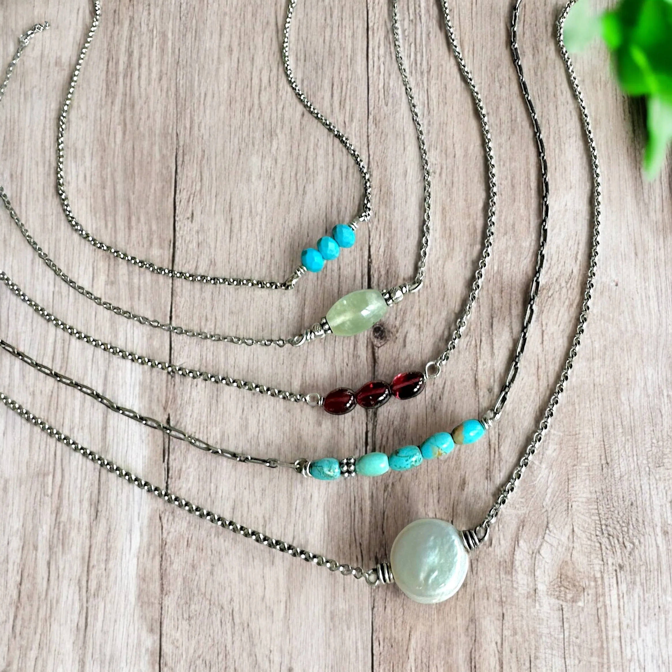 Sterling Silver Gemstone Necklaces - Special