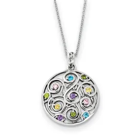 Sterling Silver Kaleidoscope Of Wishes Necklace