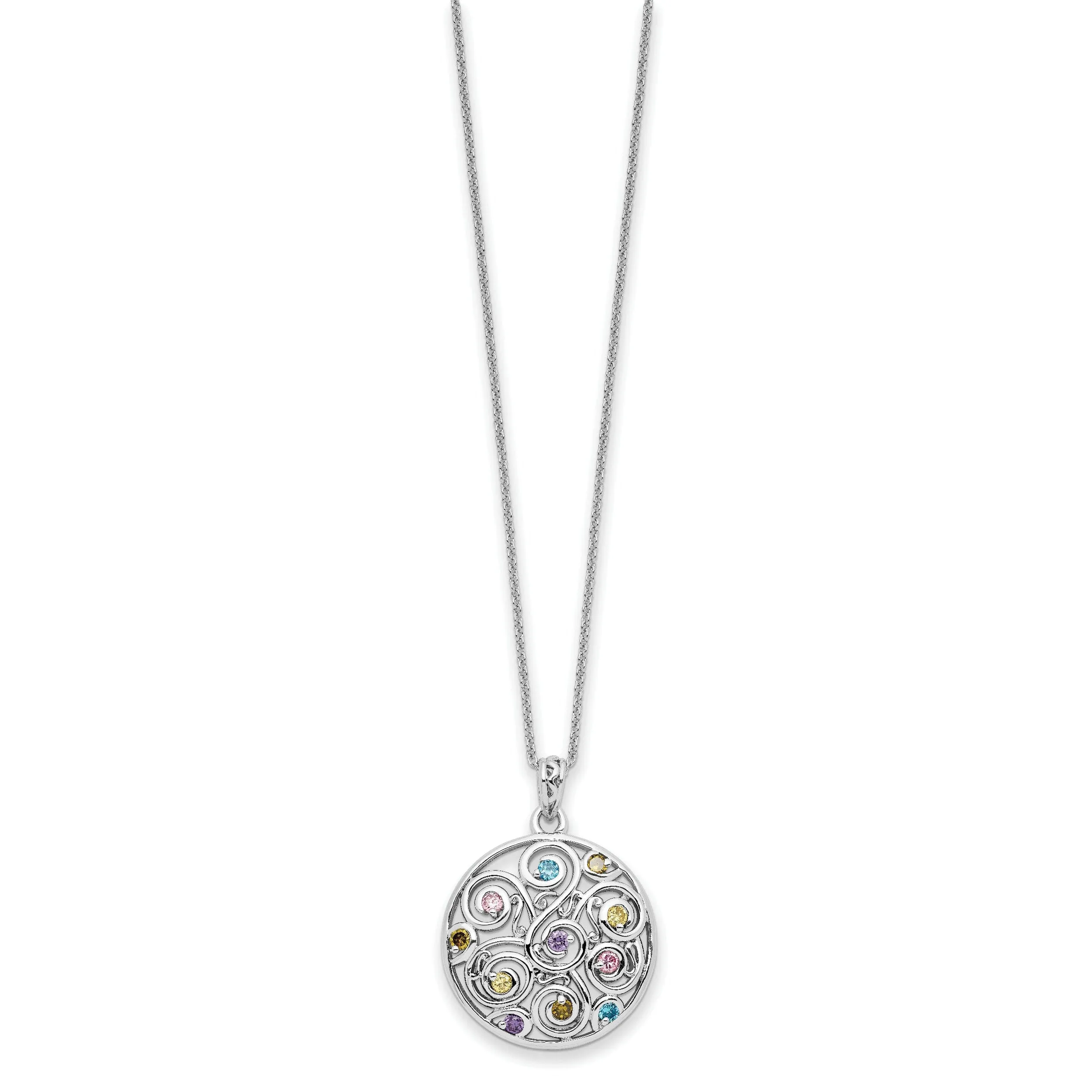 Sterling Silver Kaleidoscope Of Wishes Necklace