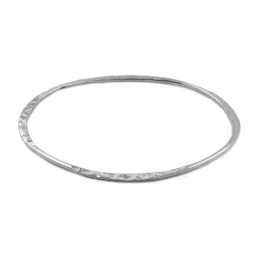 Sterling Silver Oval Bangle