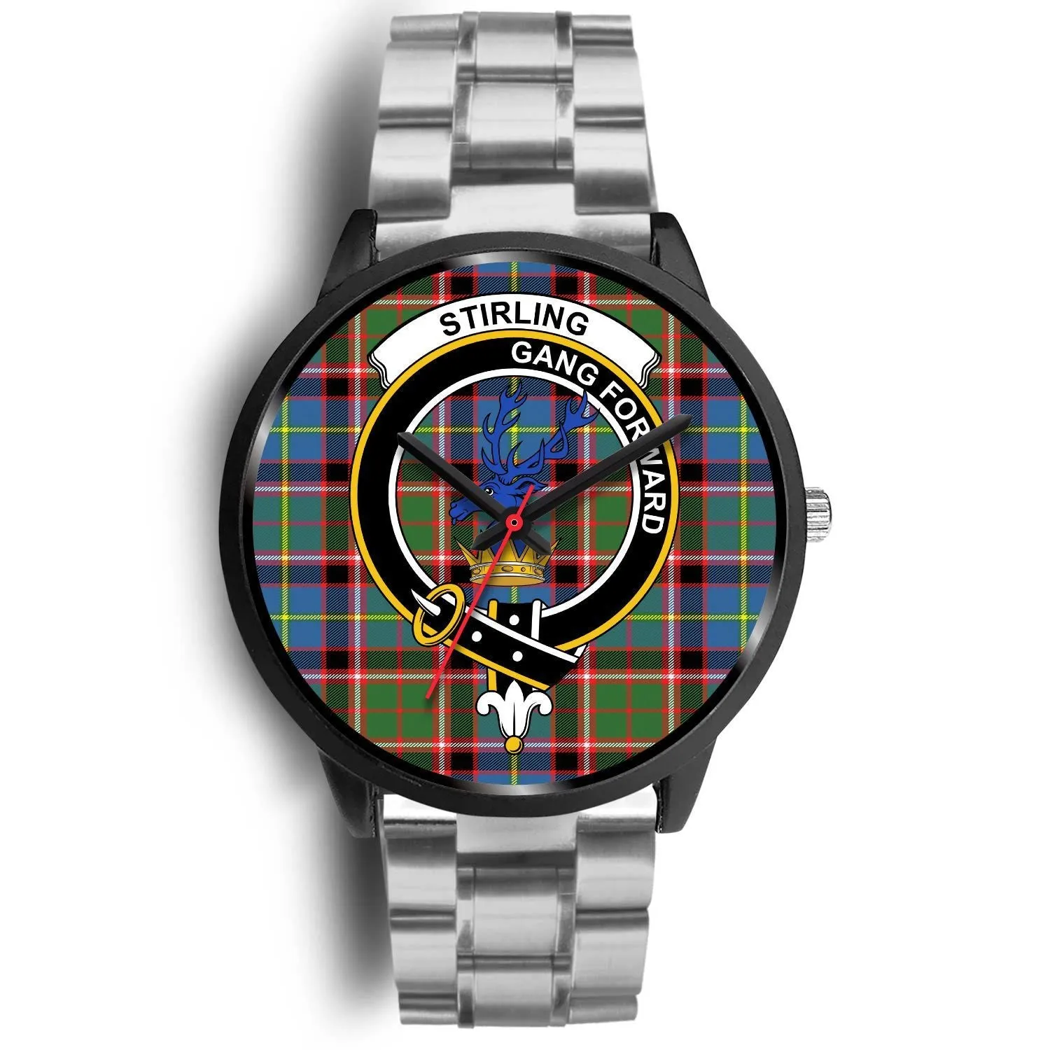 Stirling (of Cadder-Present Chief) Clan Badge Tartan Black Watch