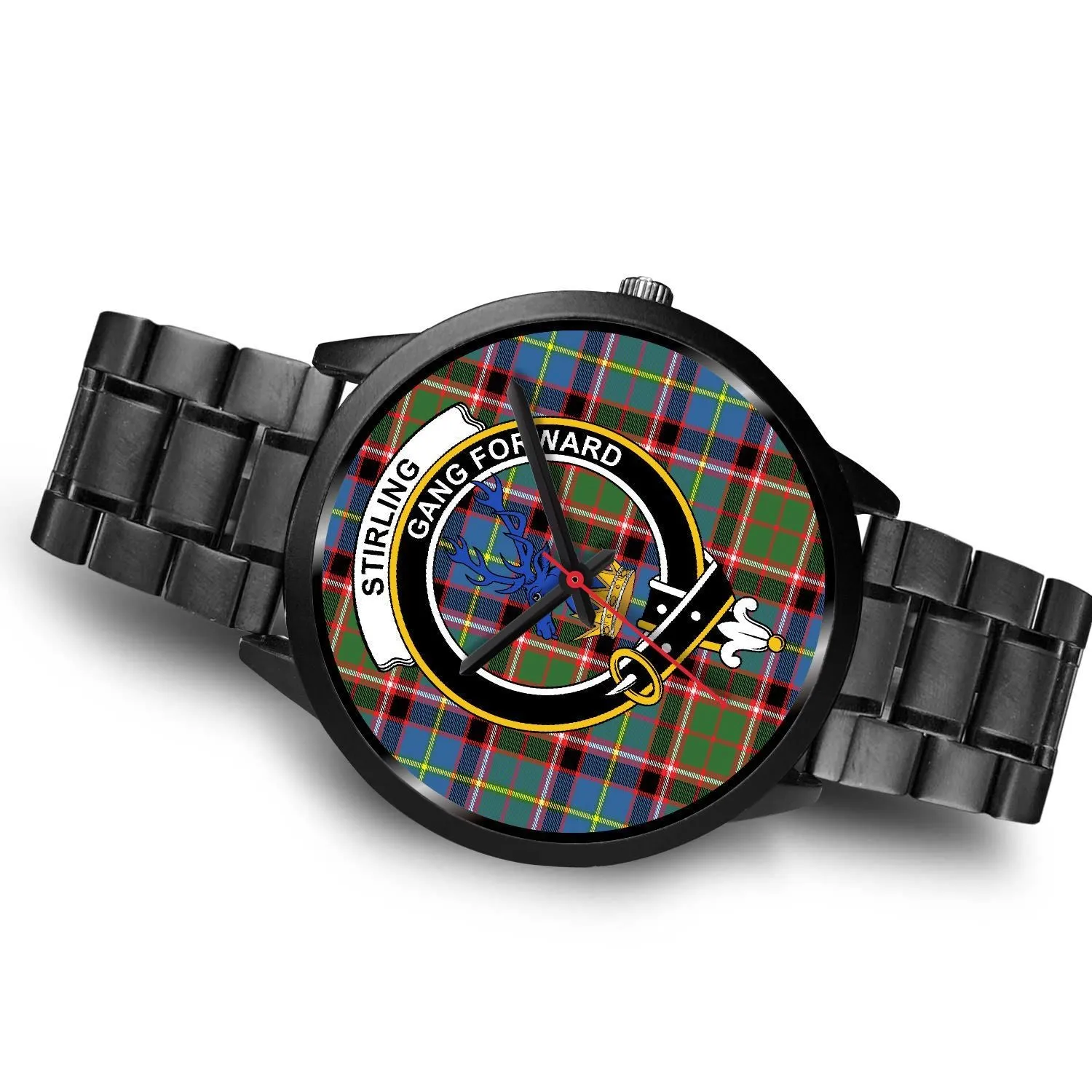 Stirling (of Cadder-Present Chief) Clan Badge Tartan Black Watch