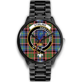 Stirling (of Cadder-Present Chief) Clan Badge Tartan Black Watch