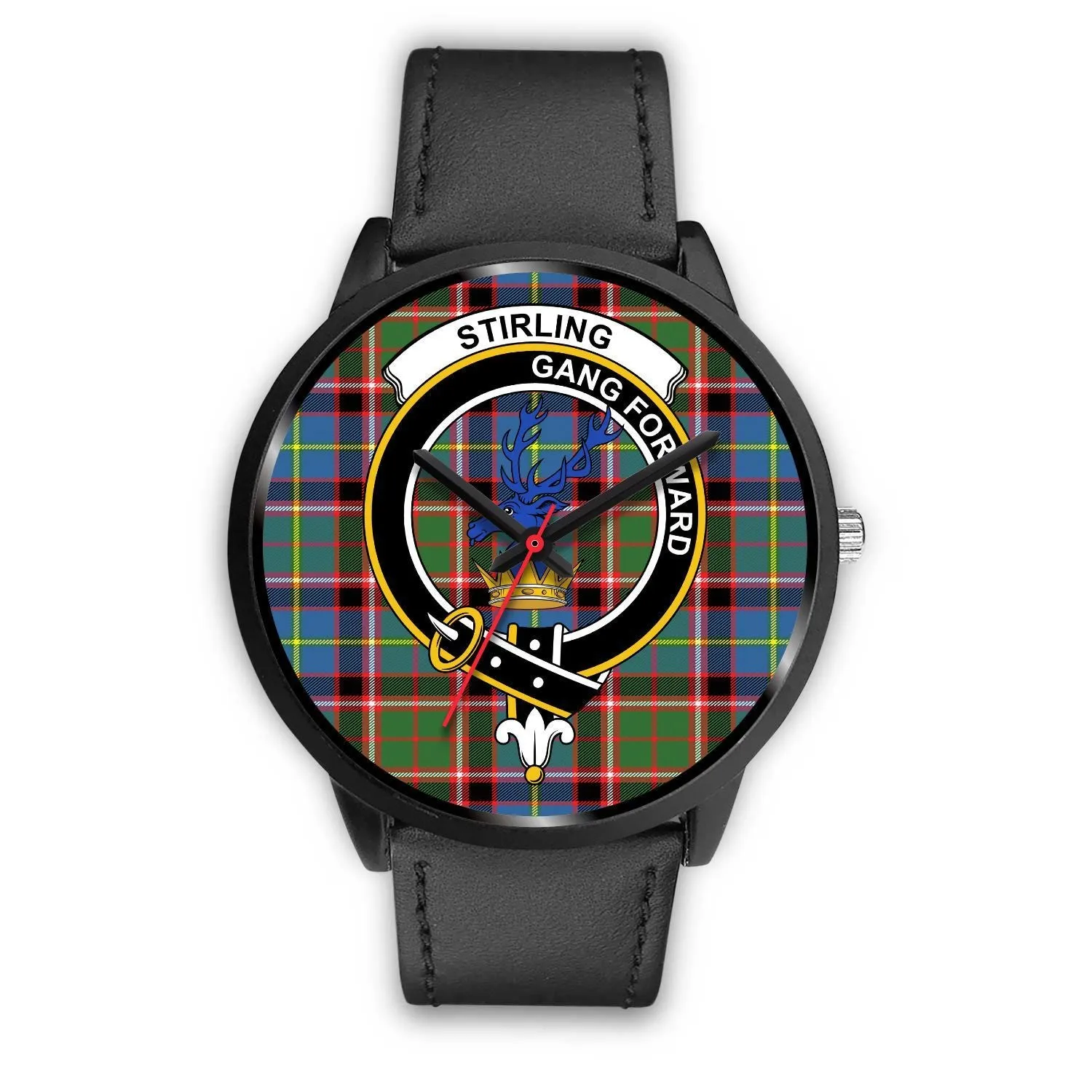 Stirling (of Cadder-Present Chief) Clan Badge Tartan Black Watch