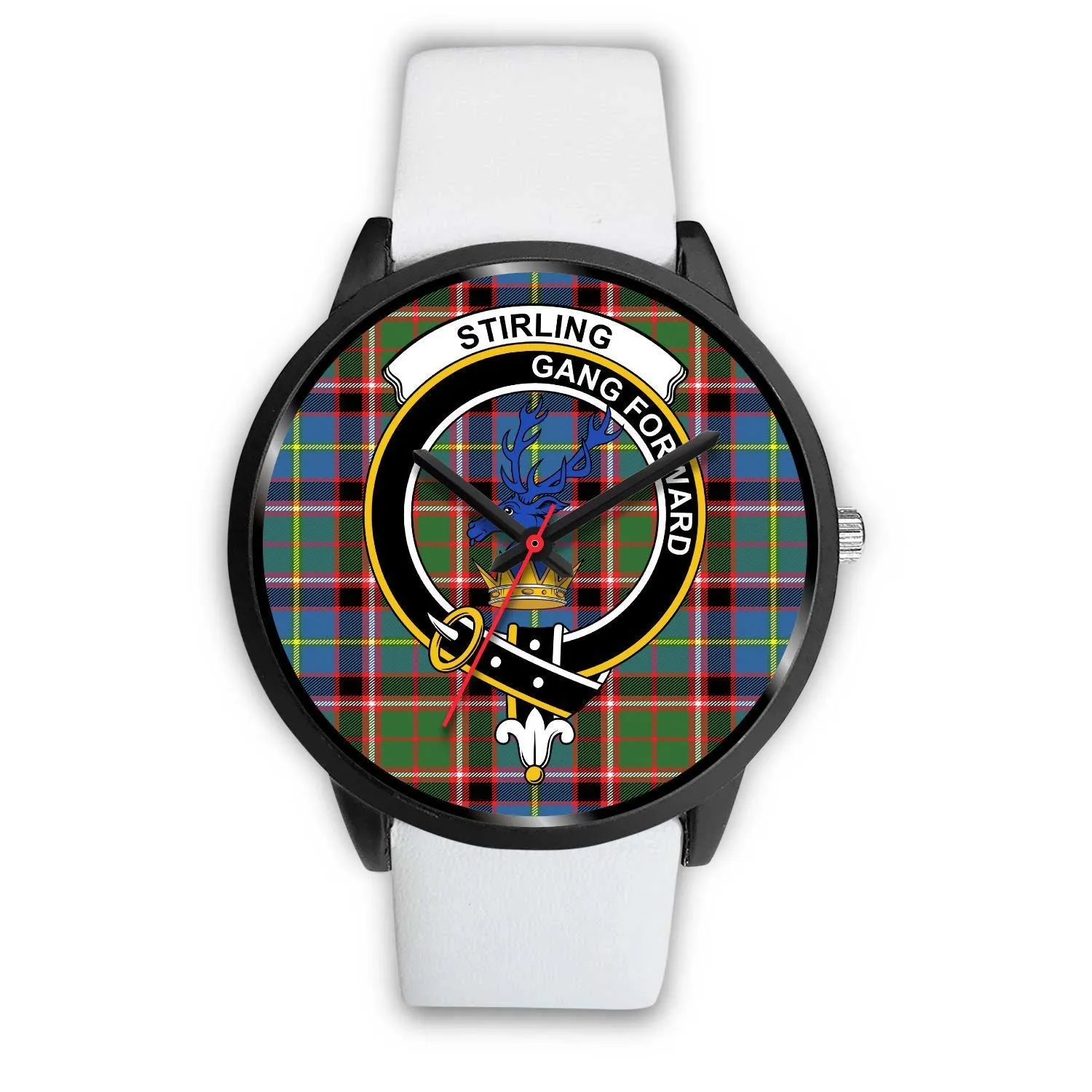 Stirling (of Cadder-Present Chief) Clan Badge Tartan Black Watch