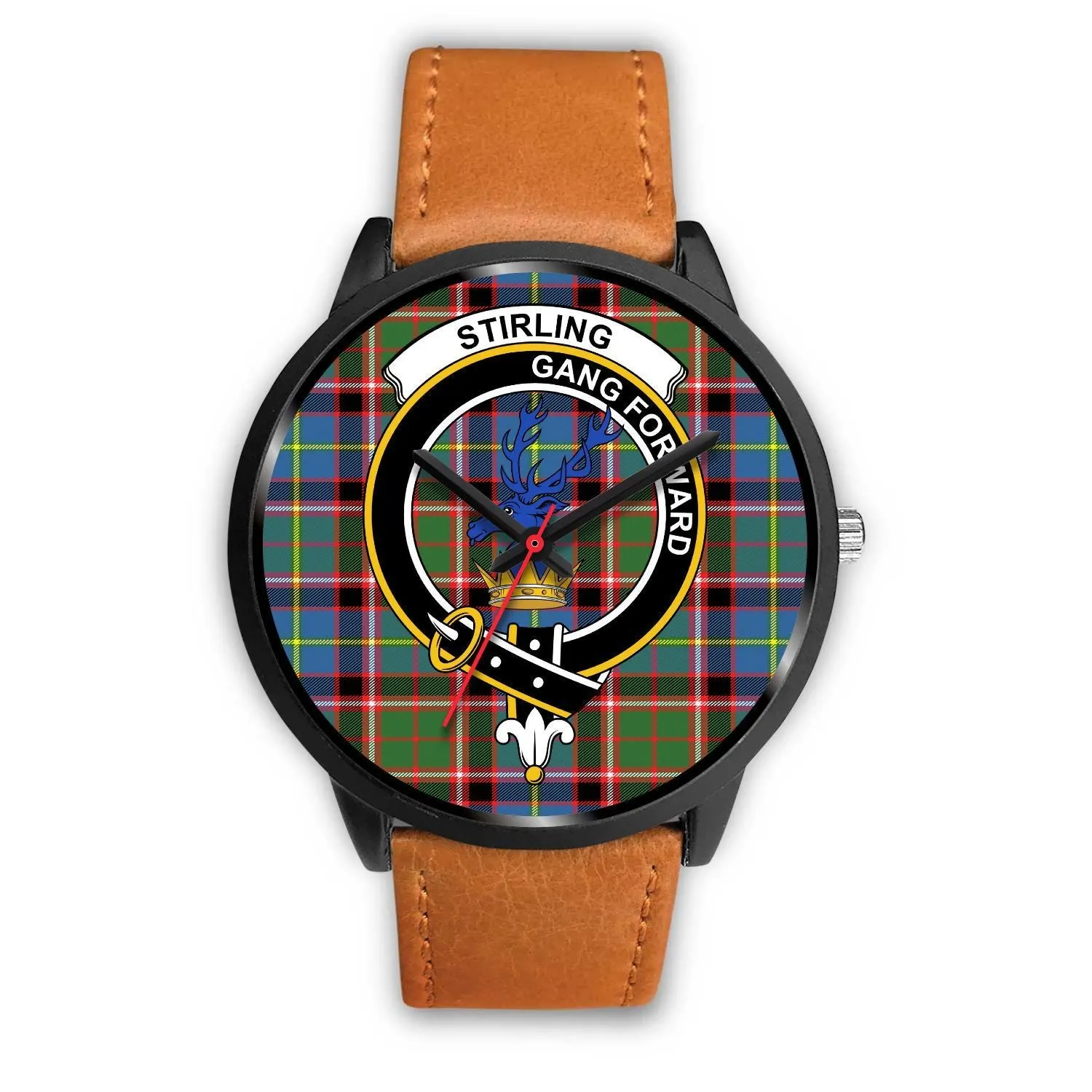 Stirling (of Cadder-Present Chief) Clan Badge Tartan Black Watch