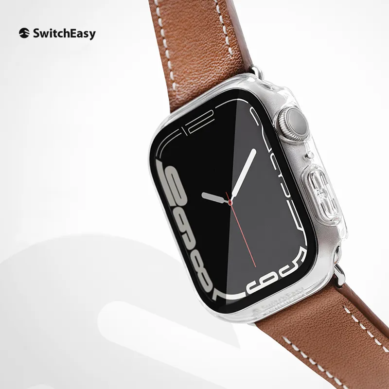 SwitchEasy Tempered Glass Hybrid Apple Watch Case