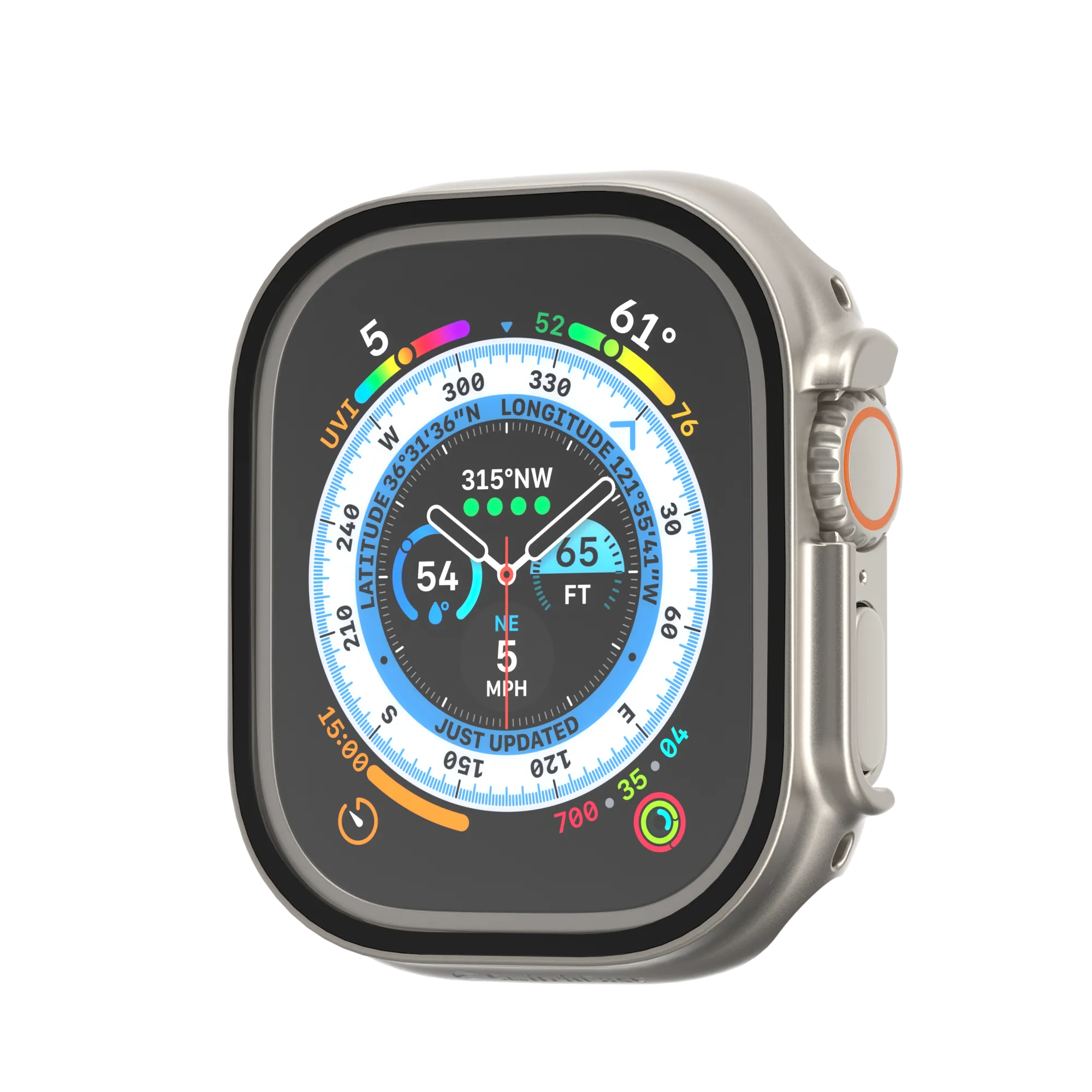 SwitchEasy Tempered Glass Hybrid Apple Watch Case