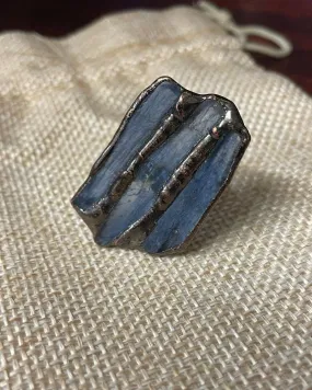 The Jewelry Junkie Blue Natural Kyanite in Antique Copper 012L