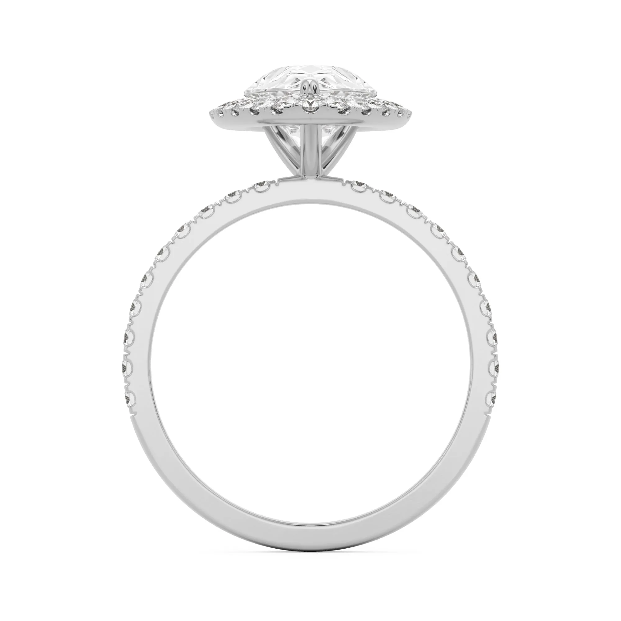 The Pear Halo Pavé