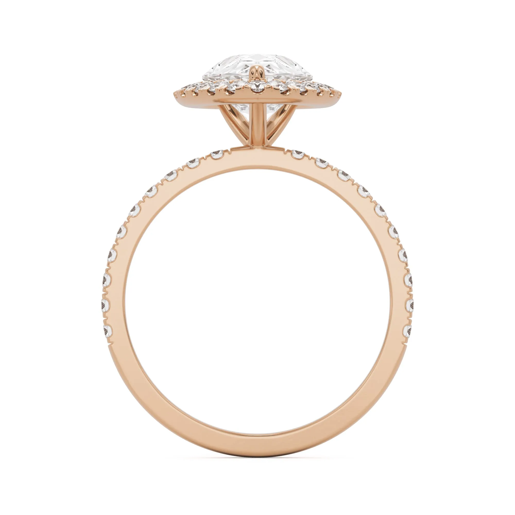 The Pear Halo Pavé