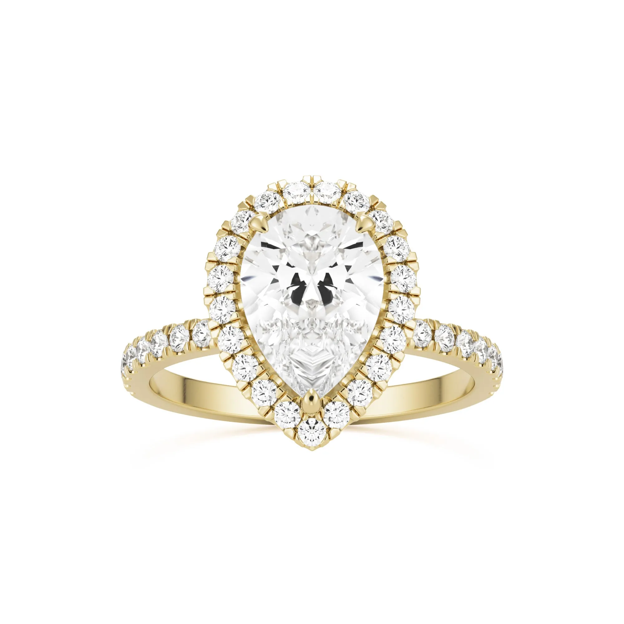 The Pear Halo Pavé