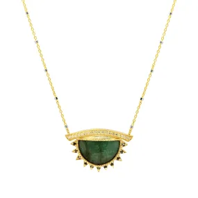 Third Eye Necklace   Emerald