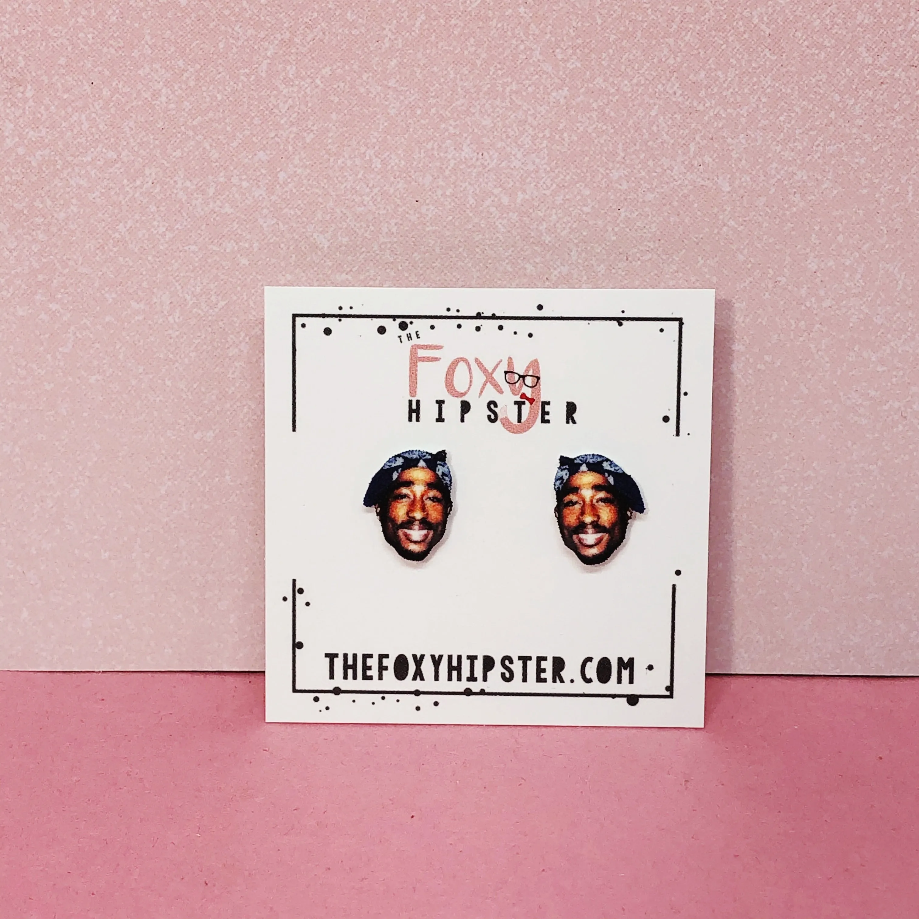 Tupac Stud Earrings