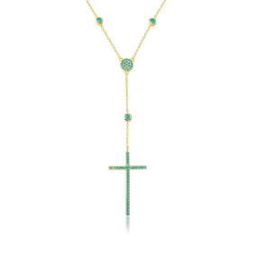 Turquoise Cross Necklace