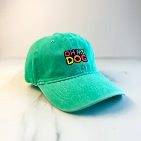 Unisex Embroidered OHMYDOG Cap | Turquoise