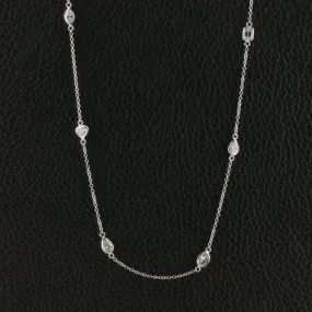 Various Shape Diamonds by the Yard Necklace