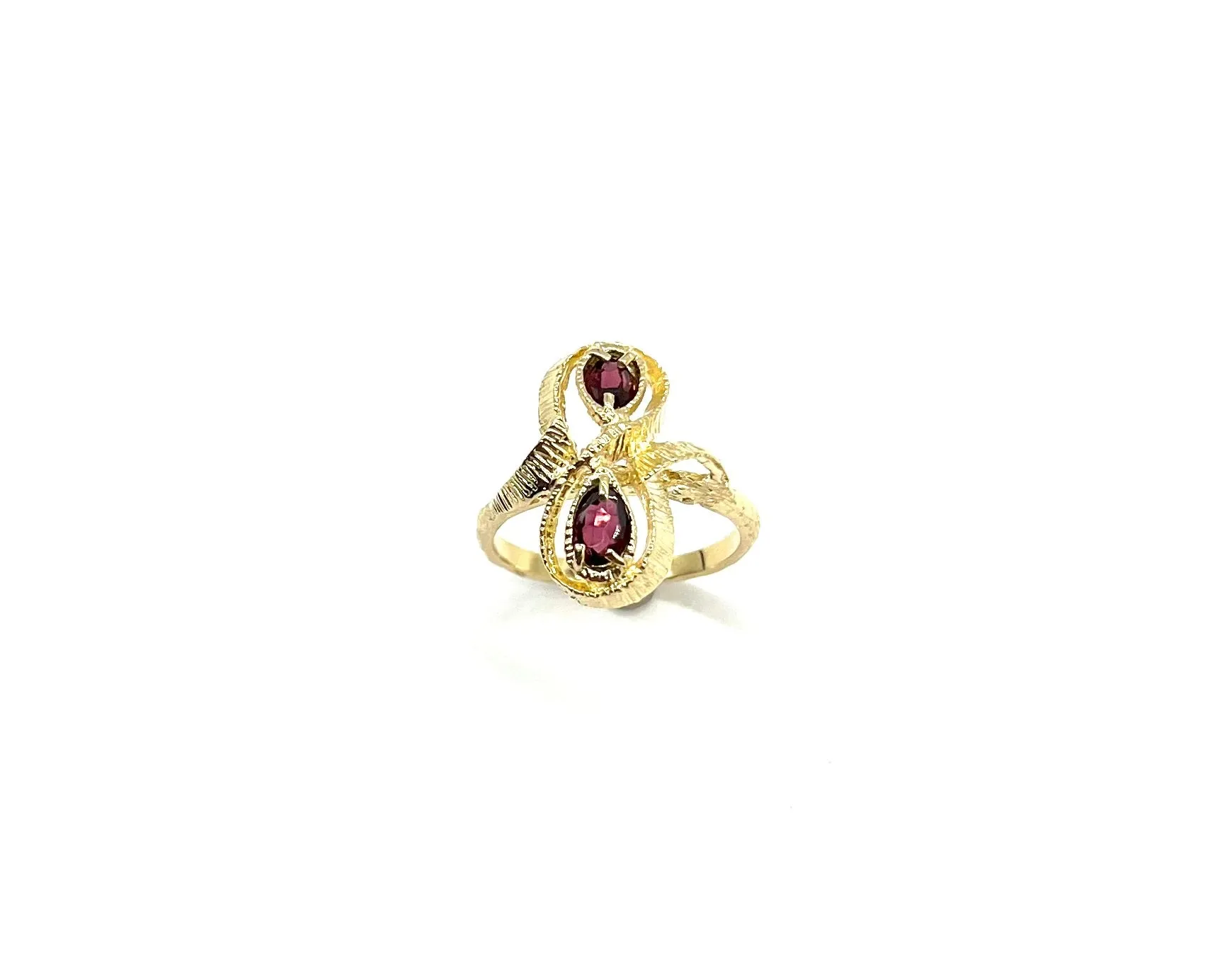 Vintage Rhodolite Garnet Bypass Ring