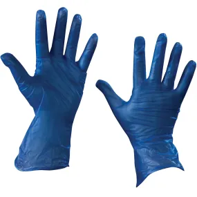 Vinyl Gloves - Blue - 5 Mil - Powder Free - Small