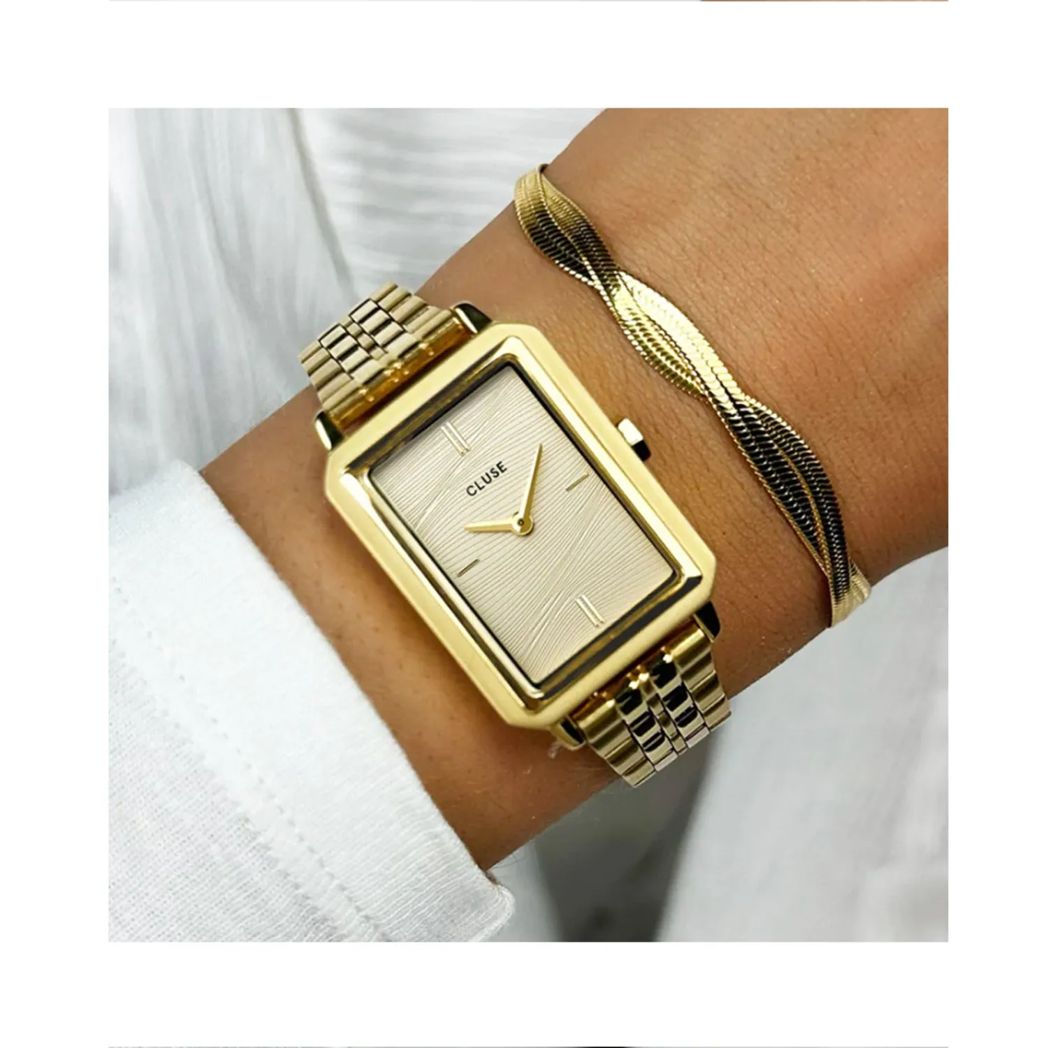 Watch - Fluette Gold Sand Textured Gold