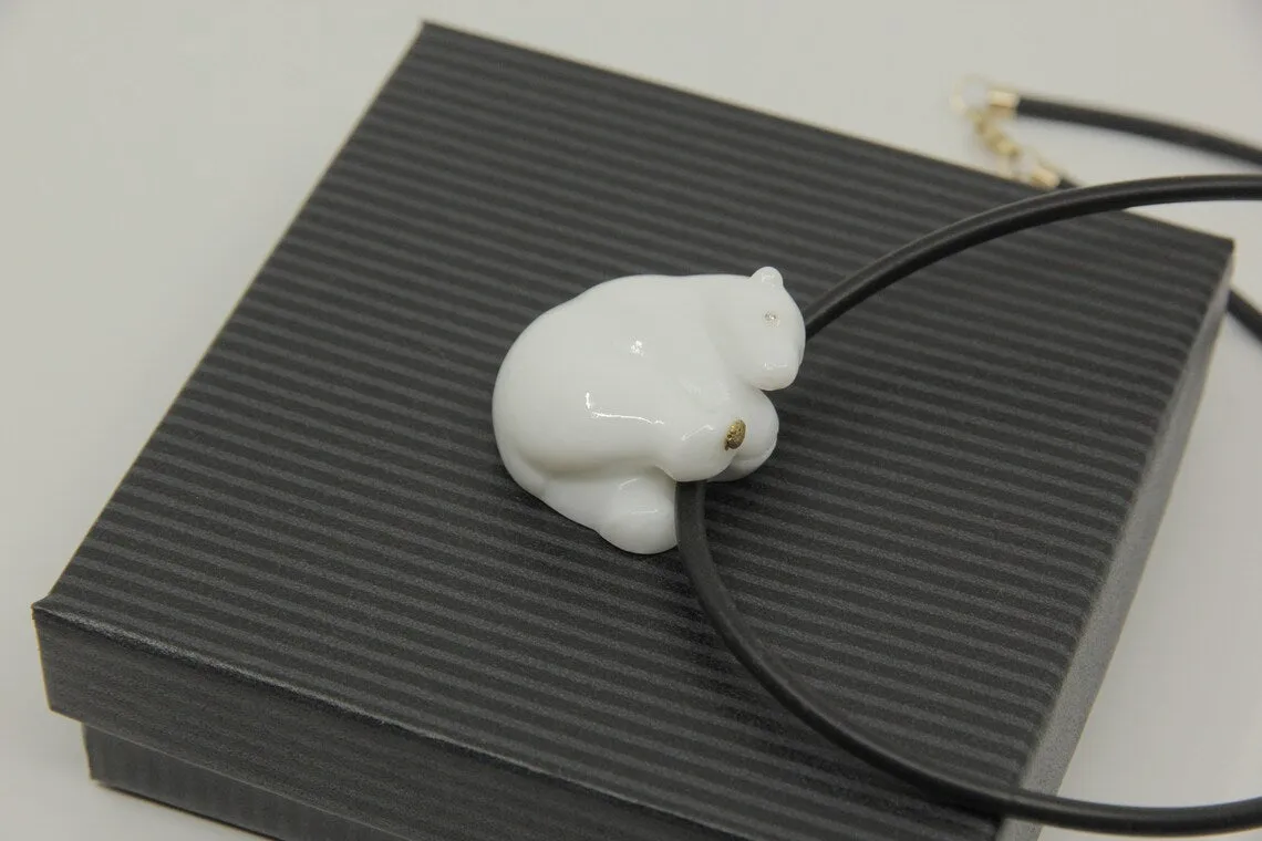 White Spirit Bear Pendant